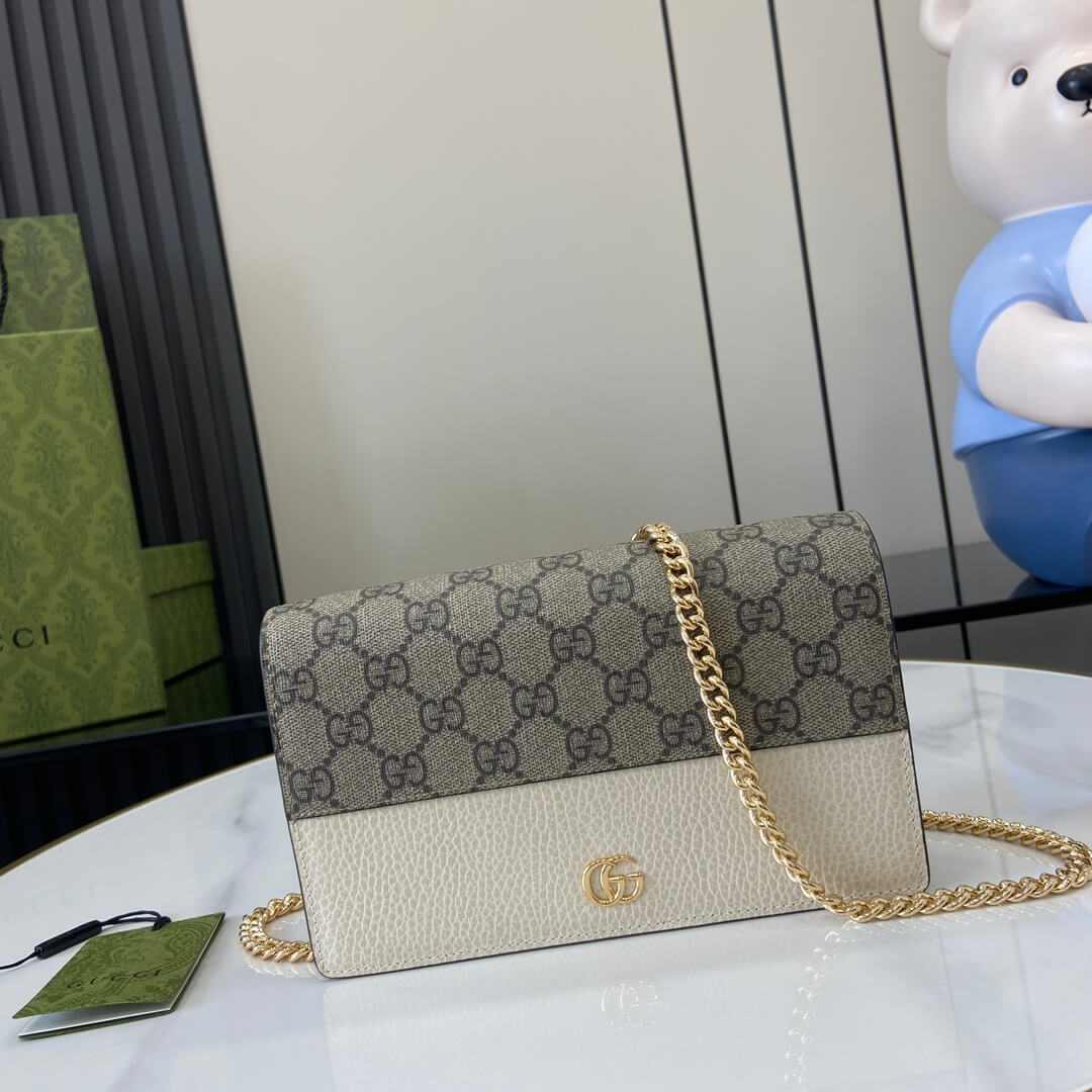 GG Marmont two-tone mini chain bag