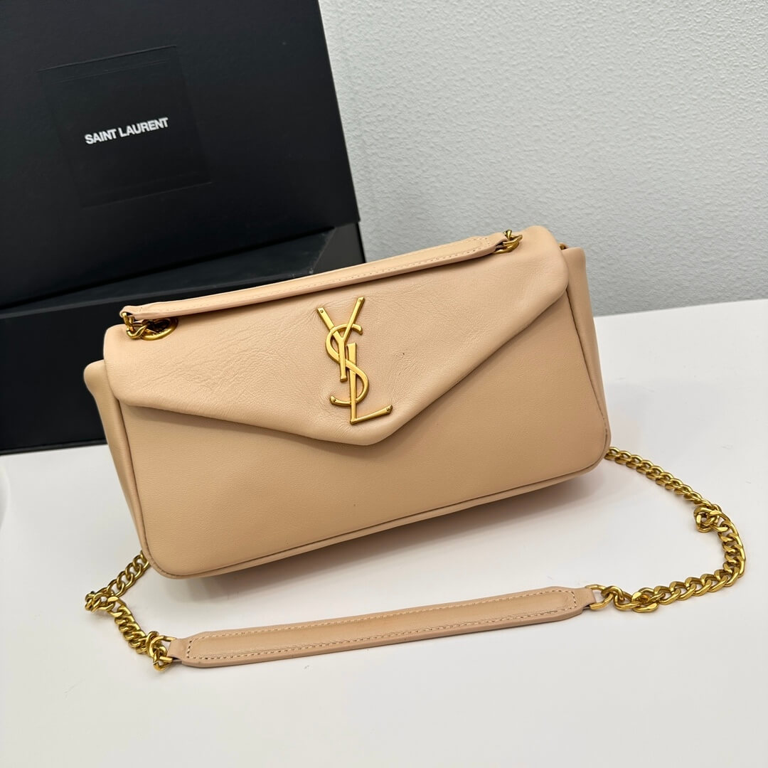 YSL CALYPSO small in plunged lambskin