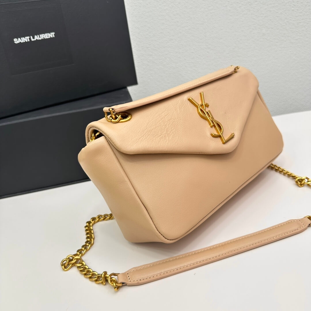 YSL CALYPSO small in plunged lambskin