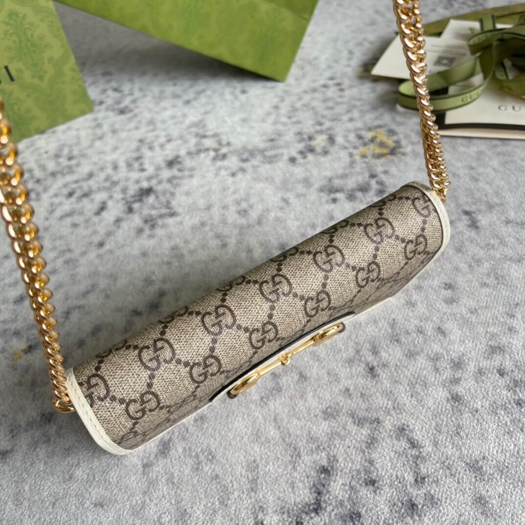 G*u*i horse buckle 1955 chain wallet