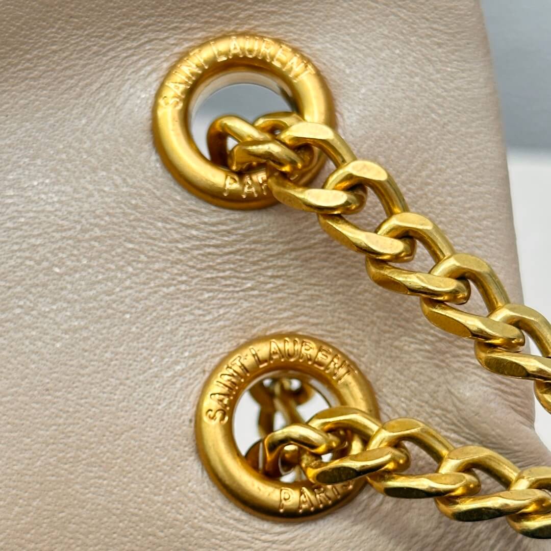 YSL CALYPSO small in plunged lambskin