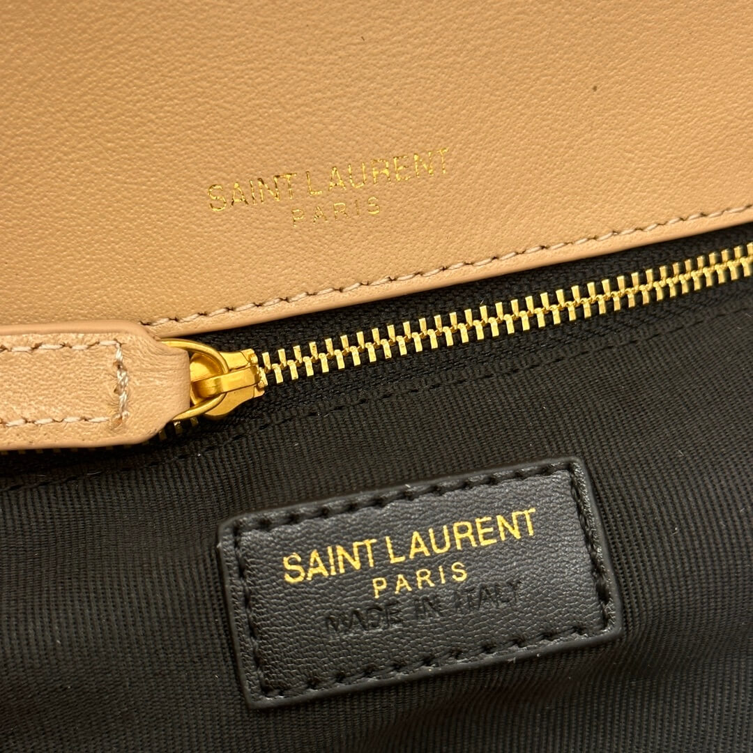 YSL CALYPSO small in plunged lambskin