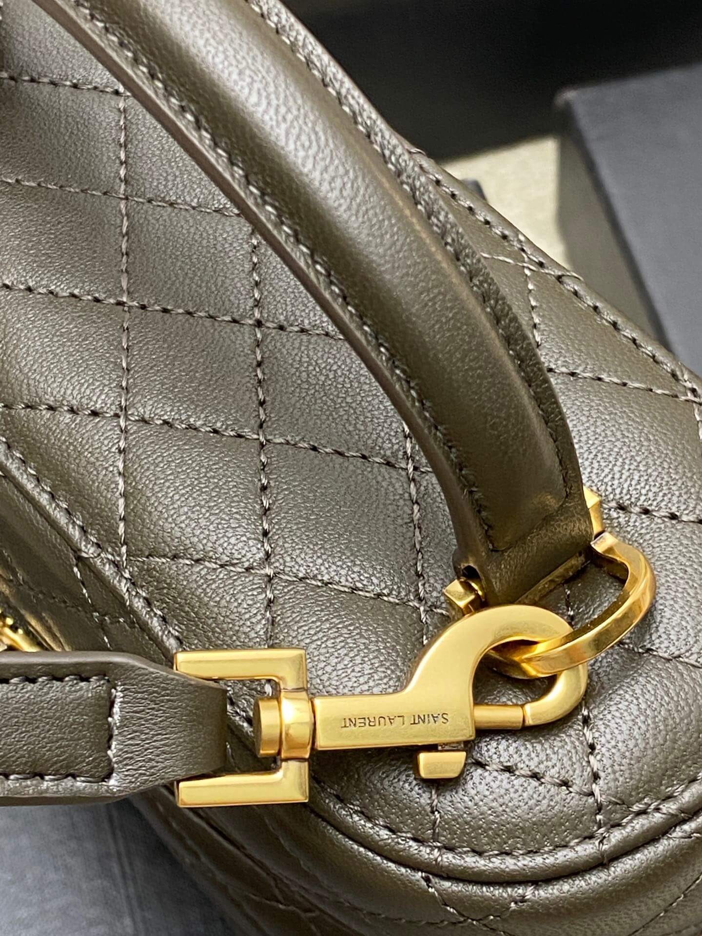 YSL GABY lambskin cosmetic bag