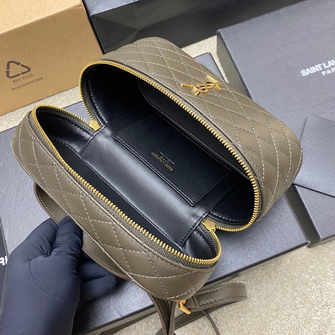 YSL GABY lambskin cosmetic bag