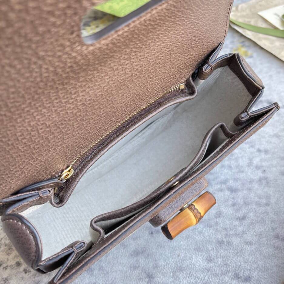 G*u*i bamboo 1947 jumbo gg small top handle bag